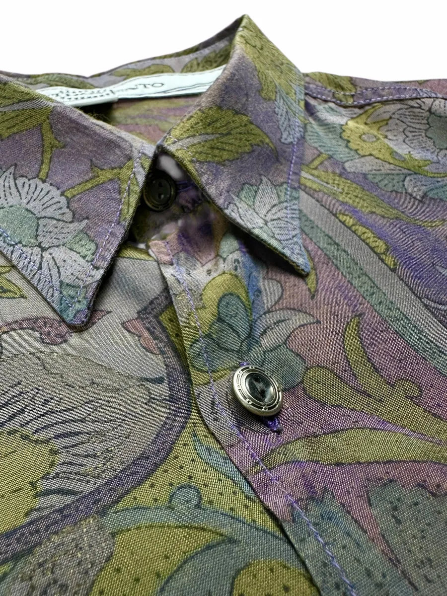 Camicia vintage a fantasia da donna