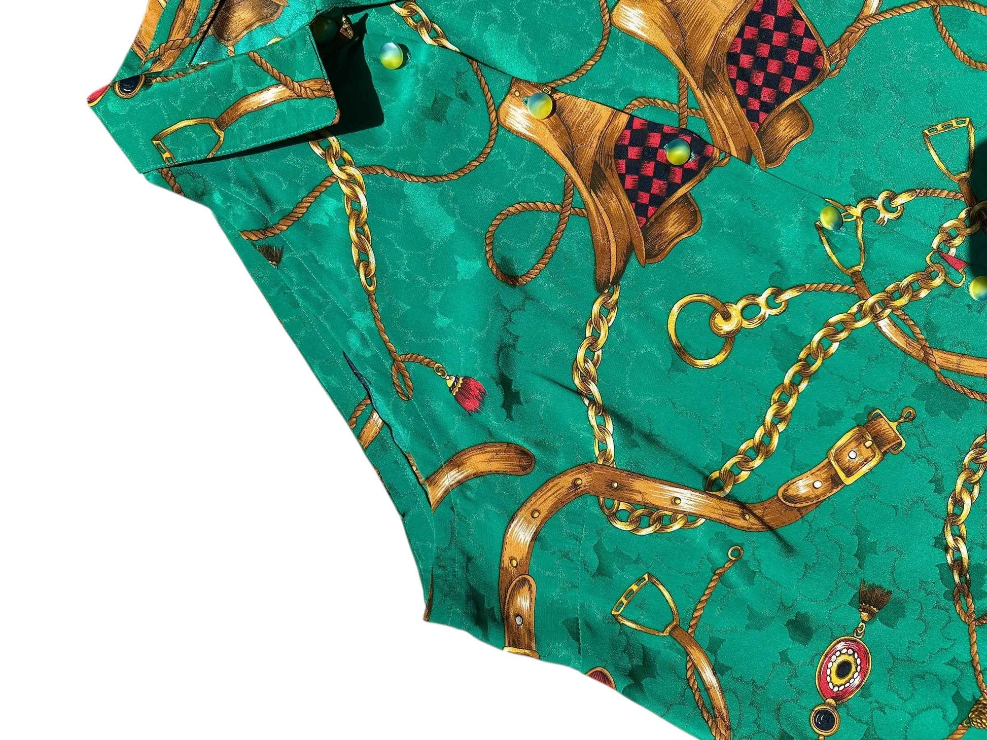 Camicia smanicata da donna a fantasia