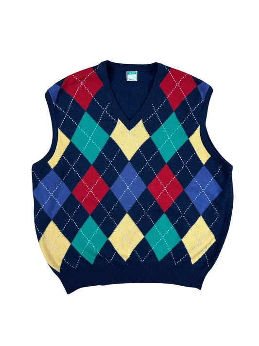 Gilet Benetton con fantasia a rombi