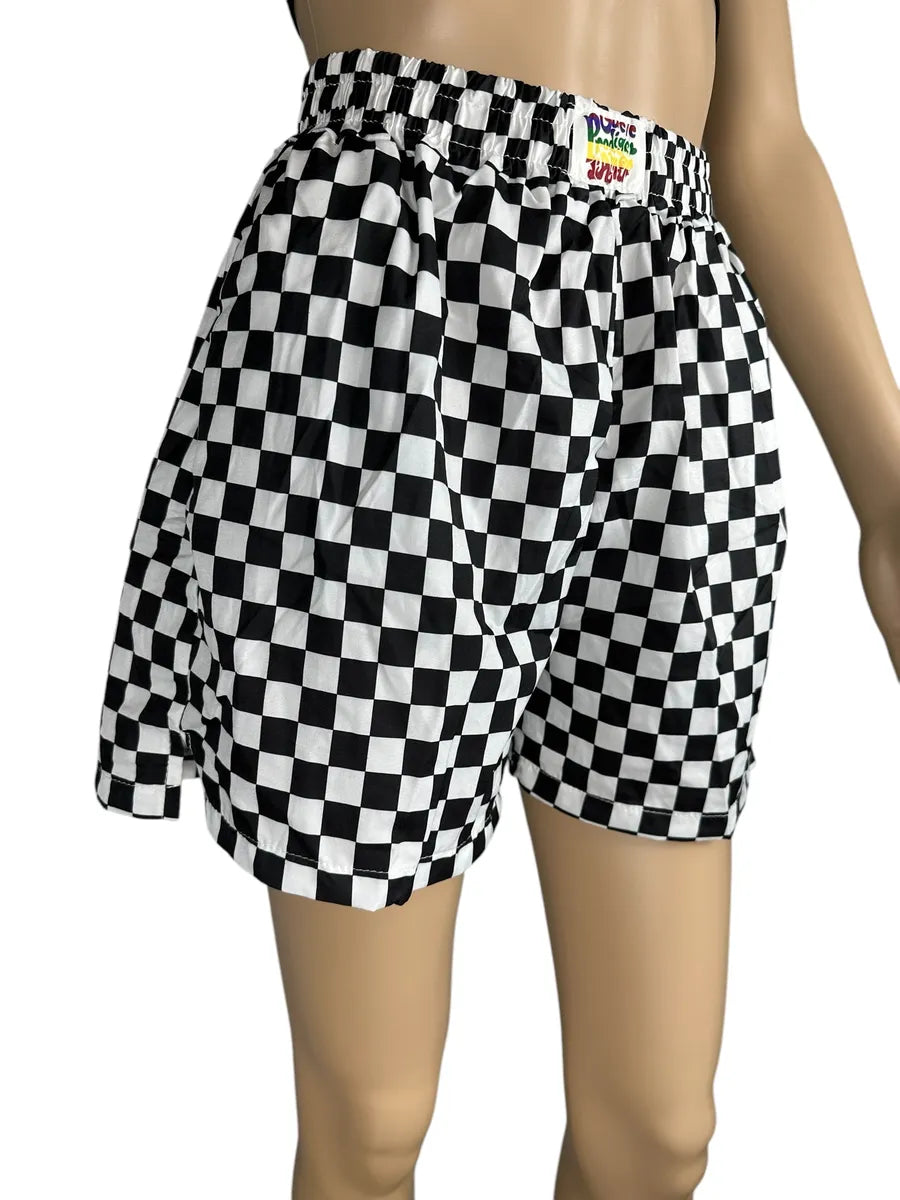 Shorts da donna a scacchi