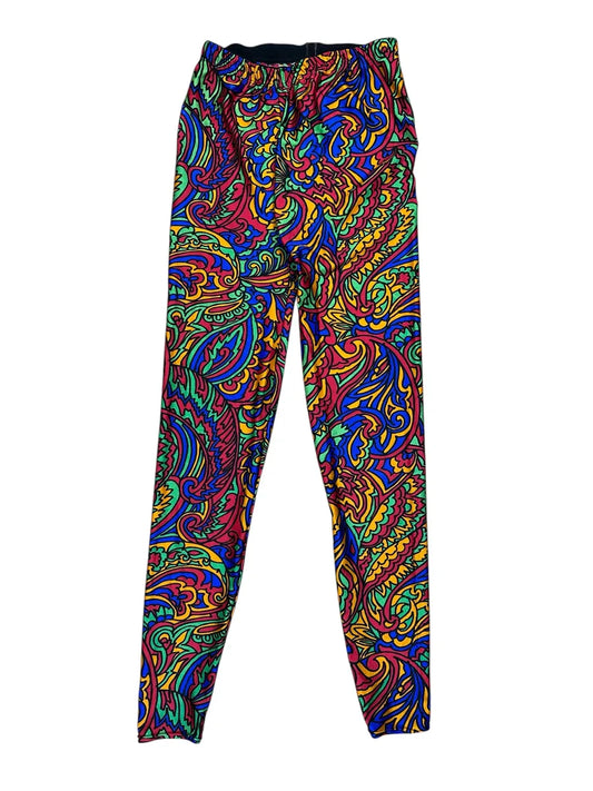 Leggings Vintage Anni '90 Fantasia Geometrica Multicolore