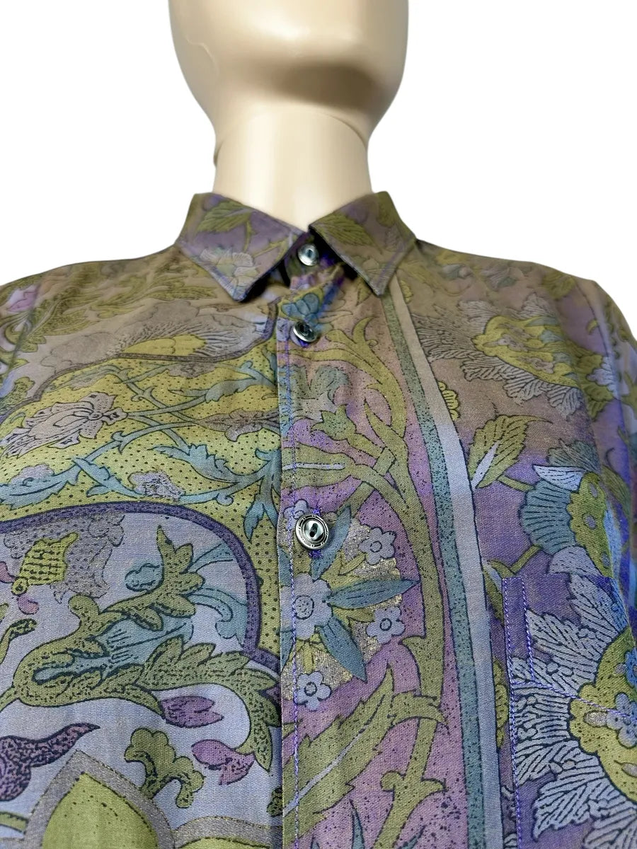 Camicia vintage a fantasia da donna