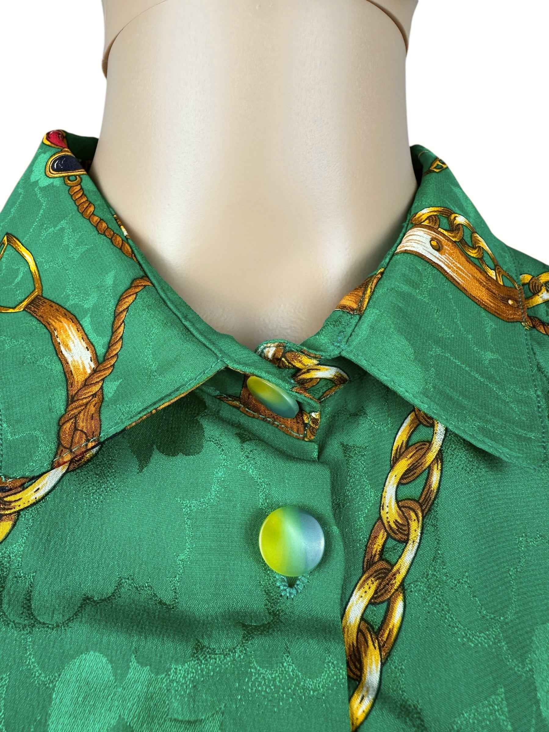 Camicia smanicata da donna a fantasia