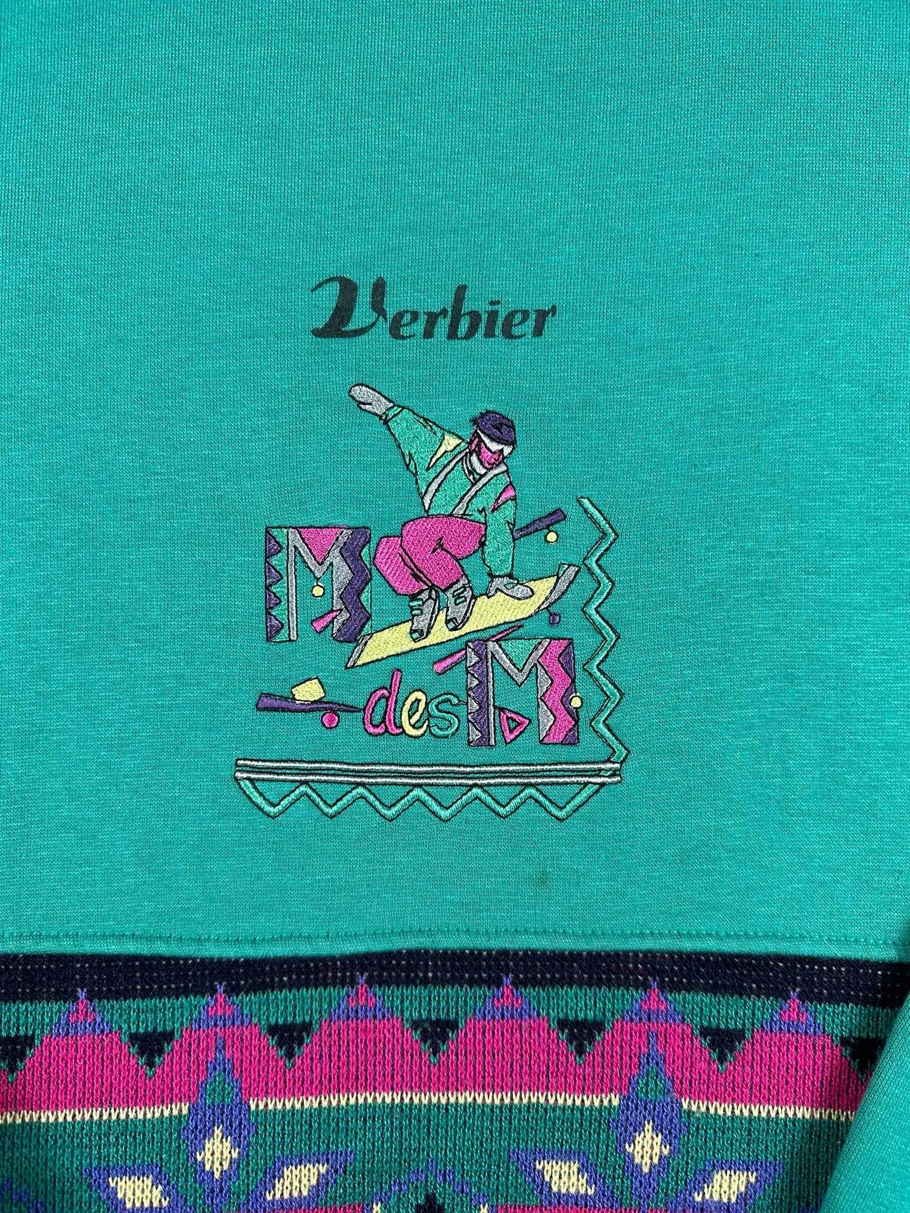 Felpa vintage con dettagli effetto uncinetto anni ’90