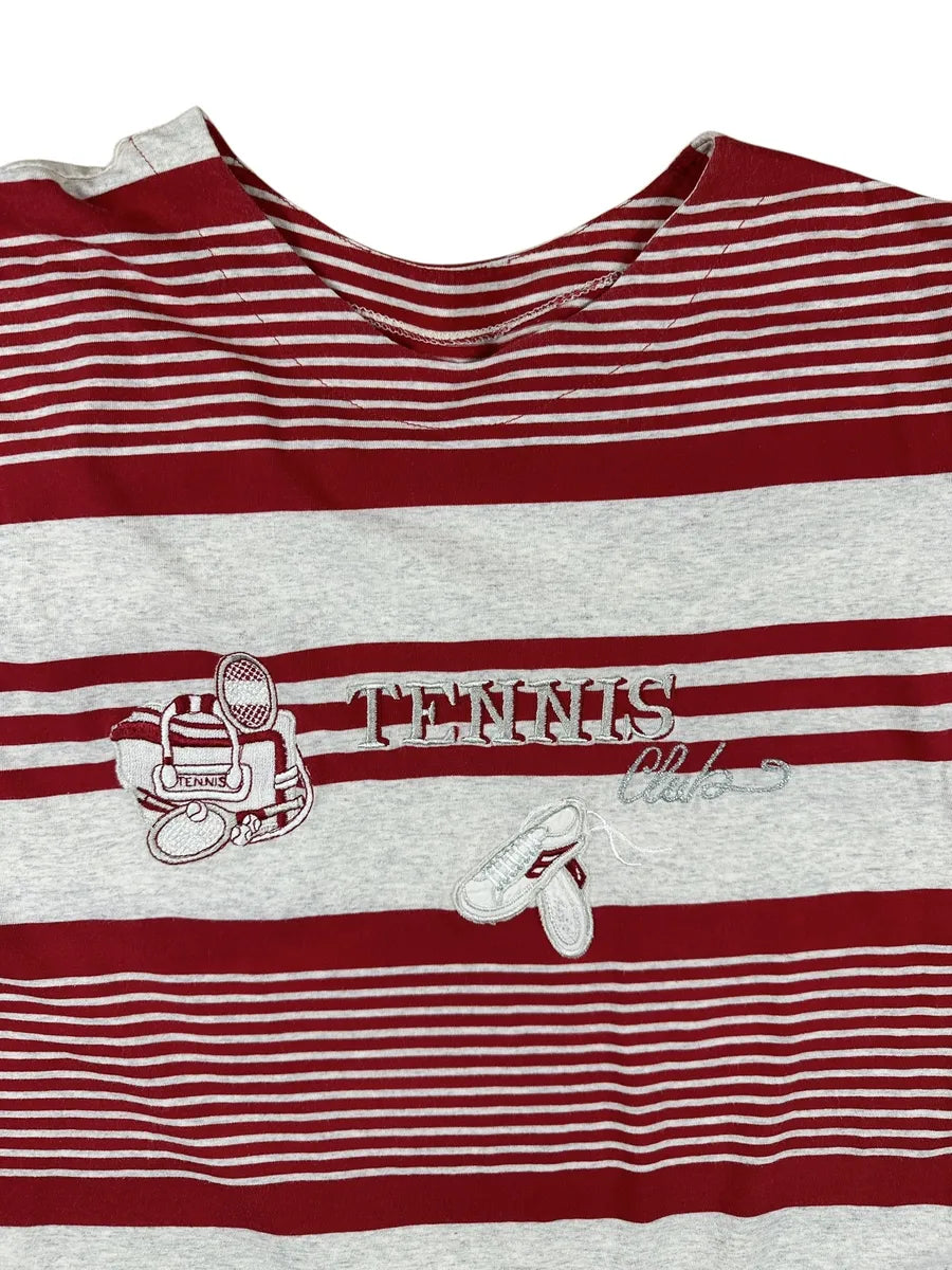 T-shirt vintage a righe da donna