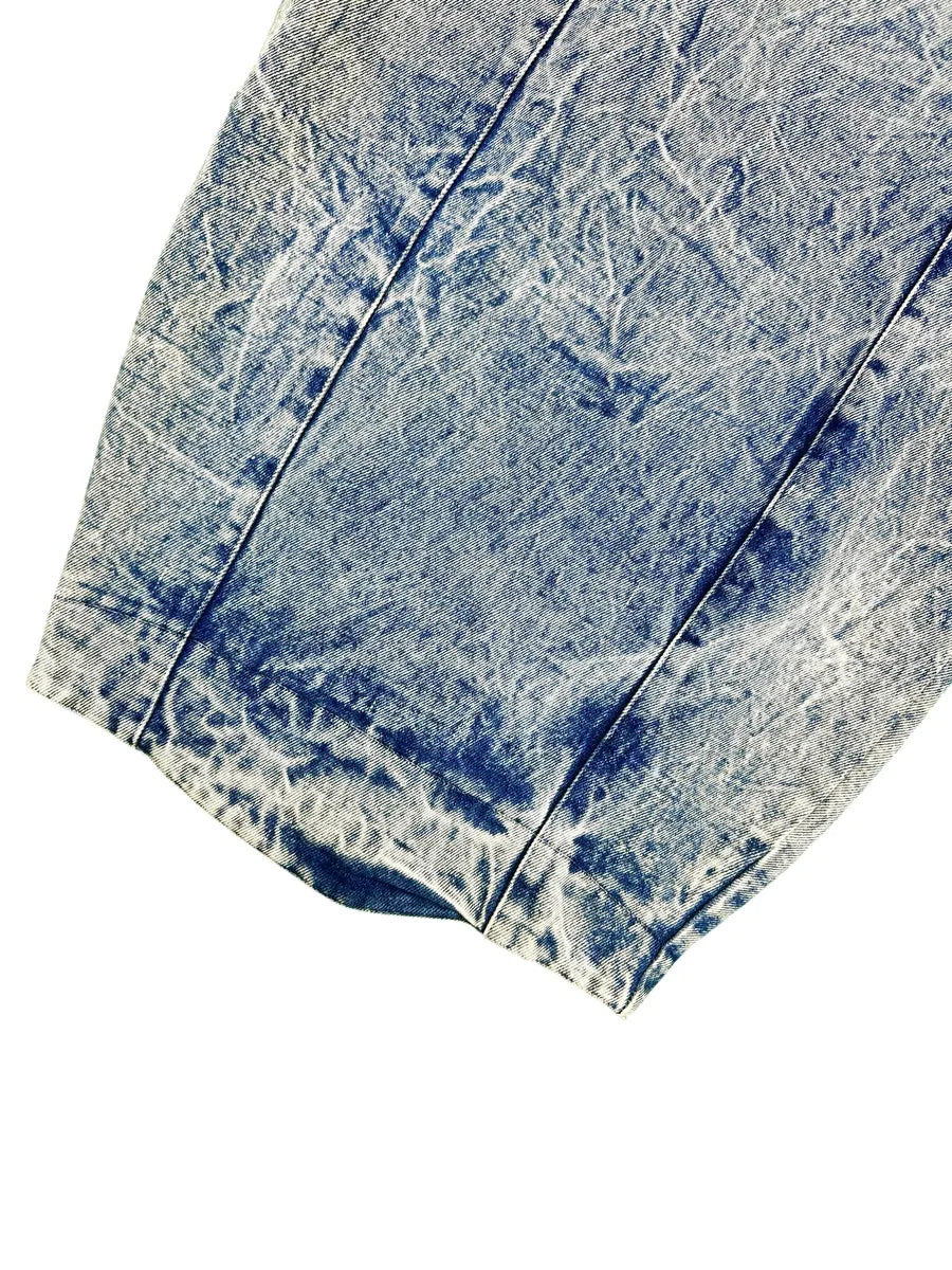 Gonna jeans anni '80 lavaggio acid wash