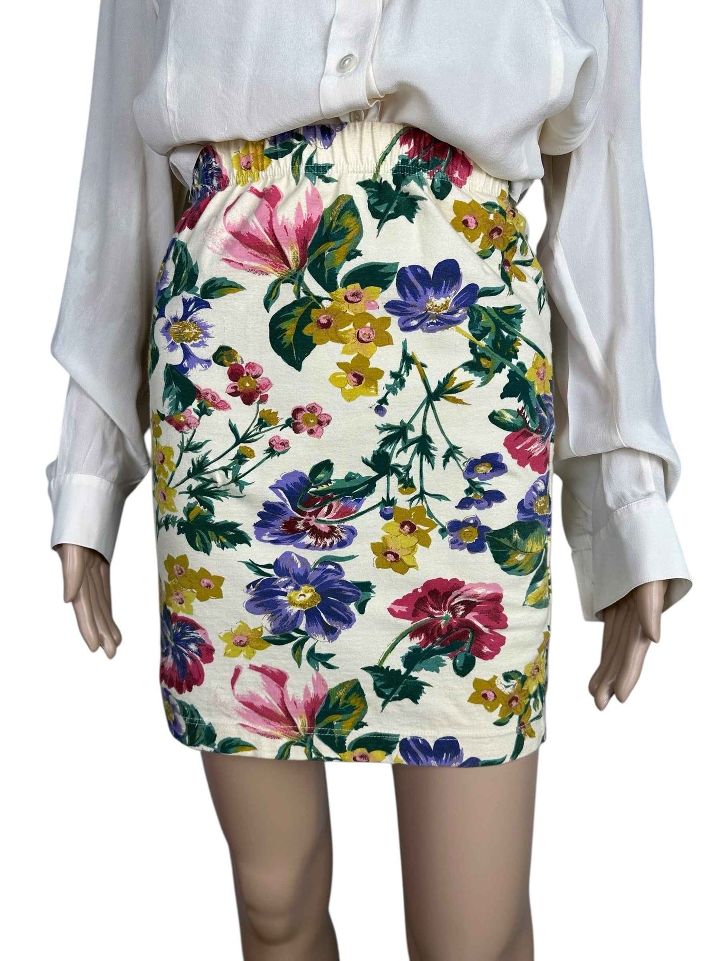 Minigonna vintage Frapp a fantasia floreale
