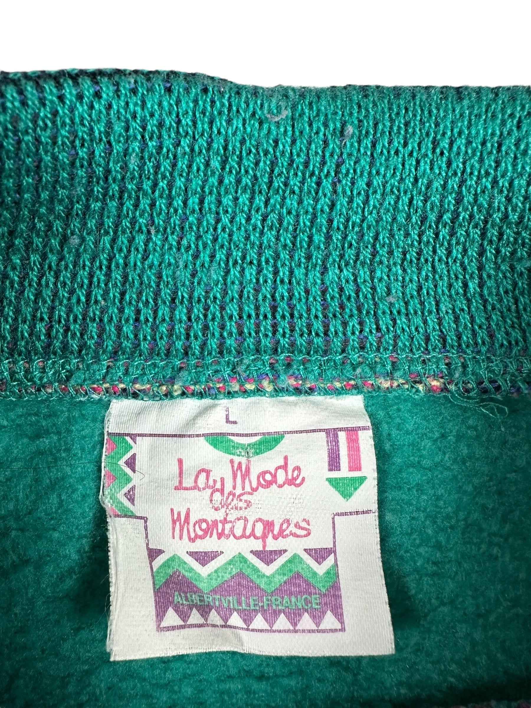 Felpa vintage con dettagli effetto uncinetto anni ’90