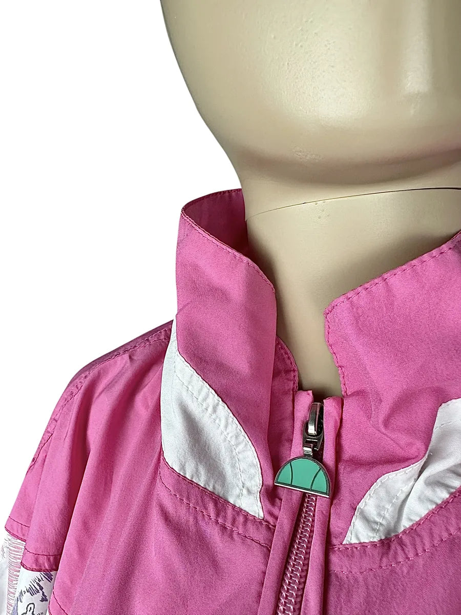 Ellesse - tuta intera vintage anni ’80 rosa taglia S/M