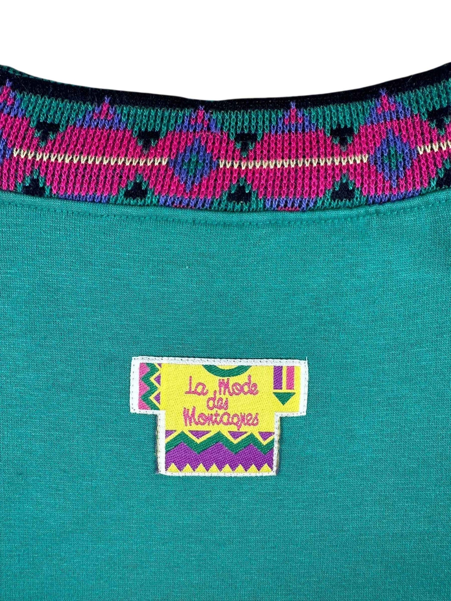 Felpa vintage con dettagli effetto uncinetto anni ’90