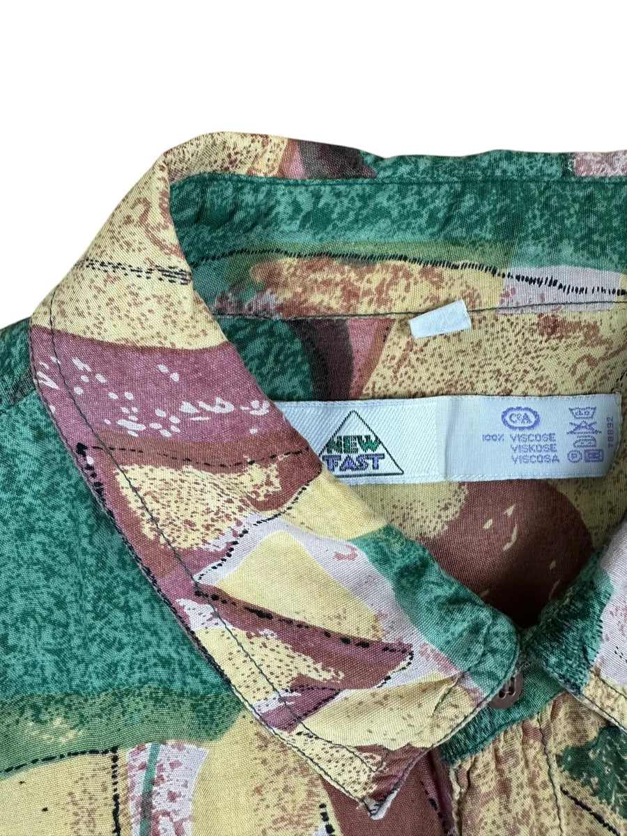 Camicia vintage da uomo a fantasia