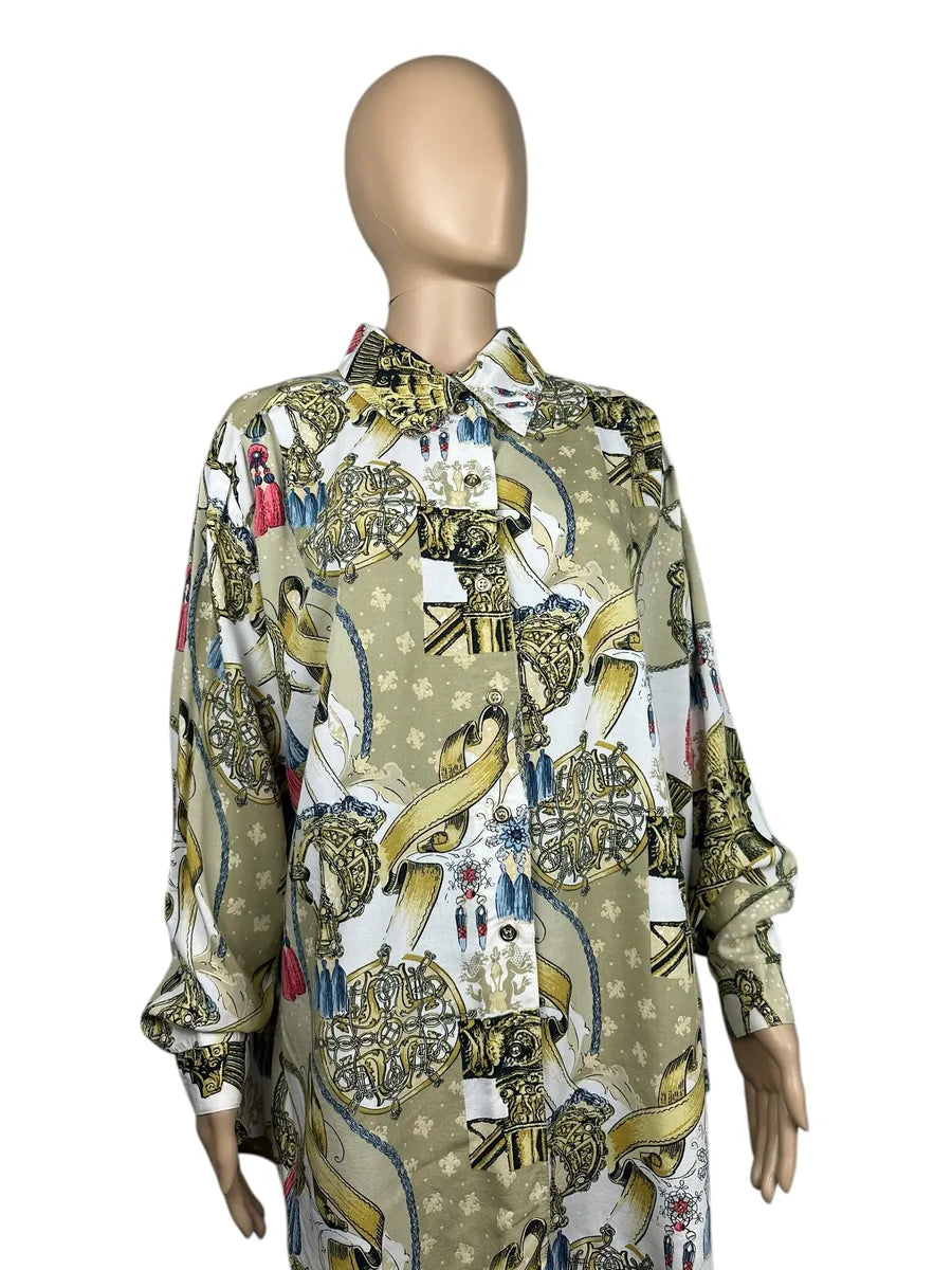 Camicia a fantasia vintage da donna Laura di Sarpi