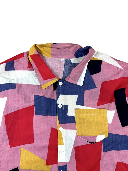 Camicia vintage a maniche corte da uomo