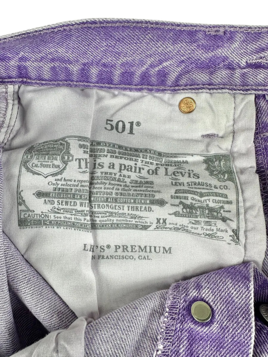 Jeans da donna Levi's 501 viola