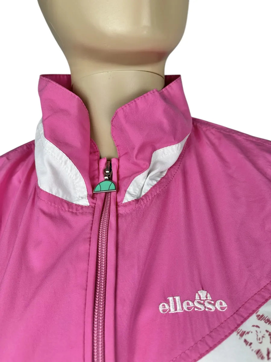 Ellesse - tuta intera vintage anni ’80 rosa taglia S/M