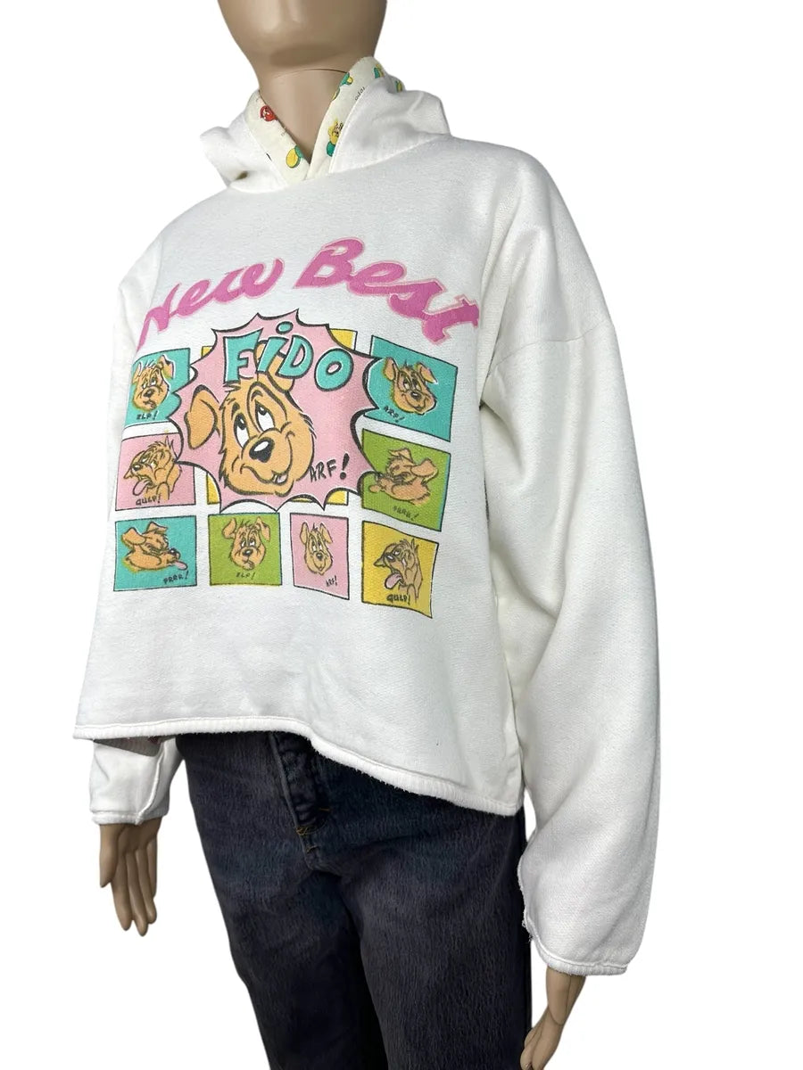 Felpa da donna con cappuccio anni 90