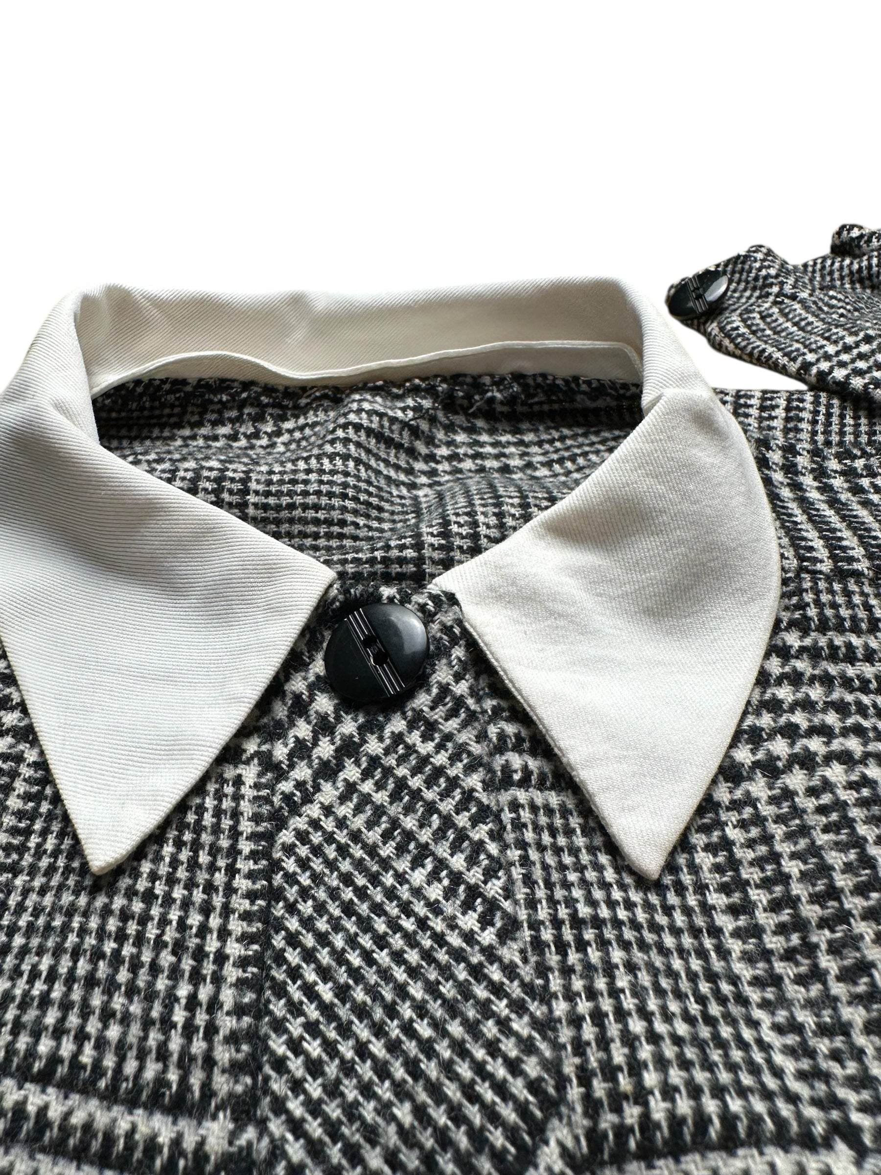 Vestito grigio con colletto bianco - Yup Vintage