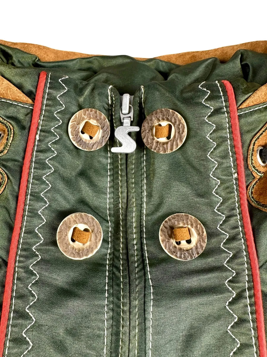 Giubbotto vintage da uomo verde firmato Sportalm
