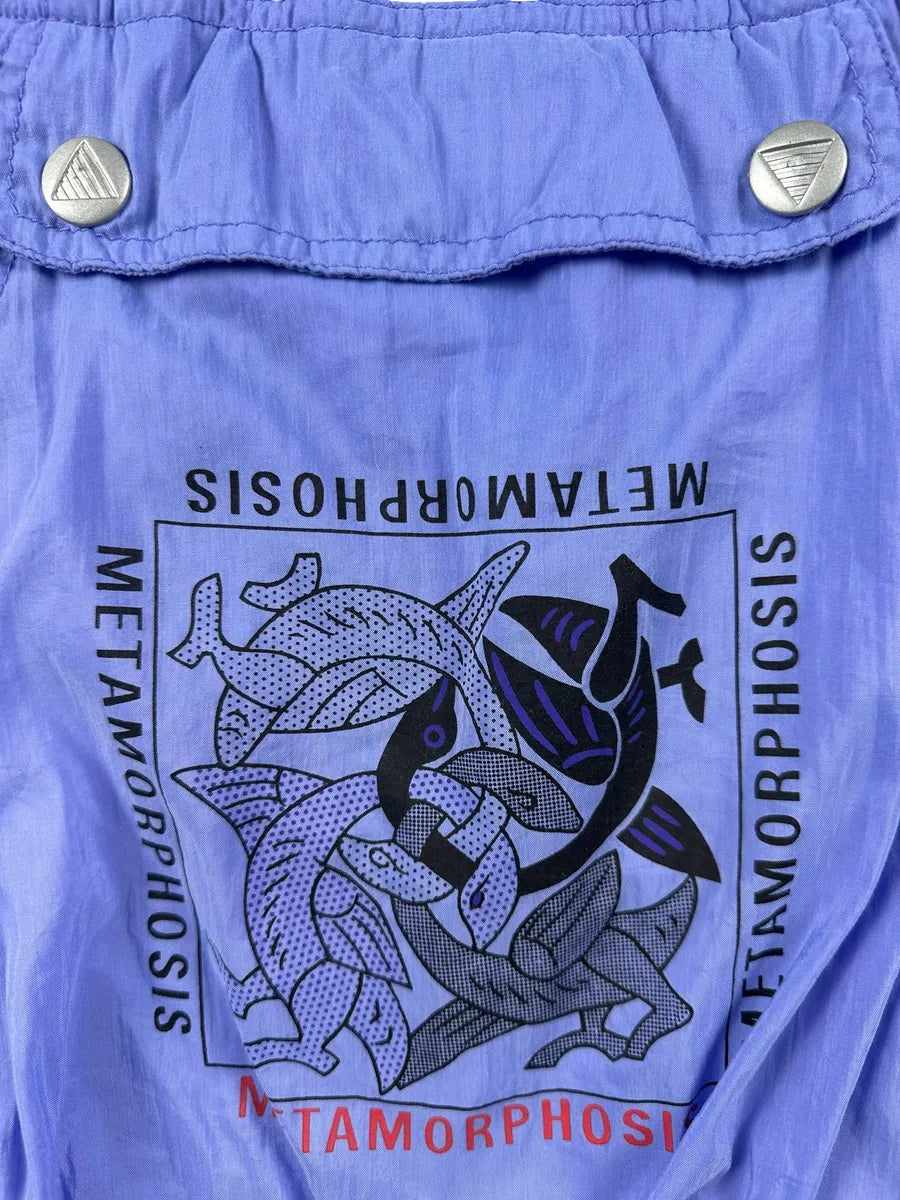 Giacchetto vintage a sacca con cappuccio e tascone frontale