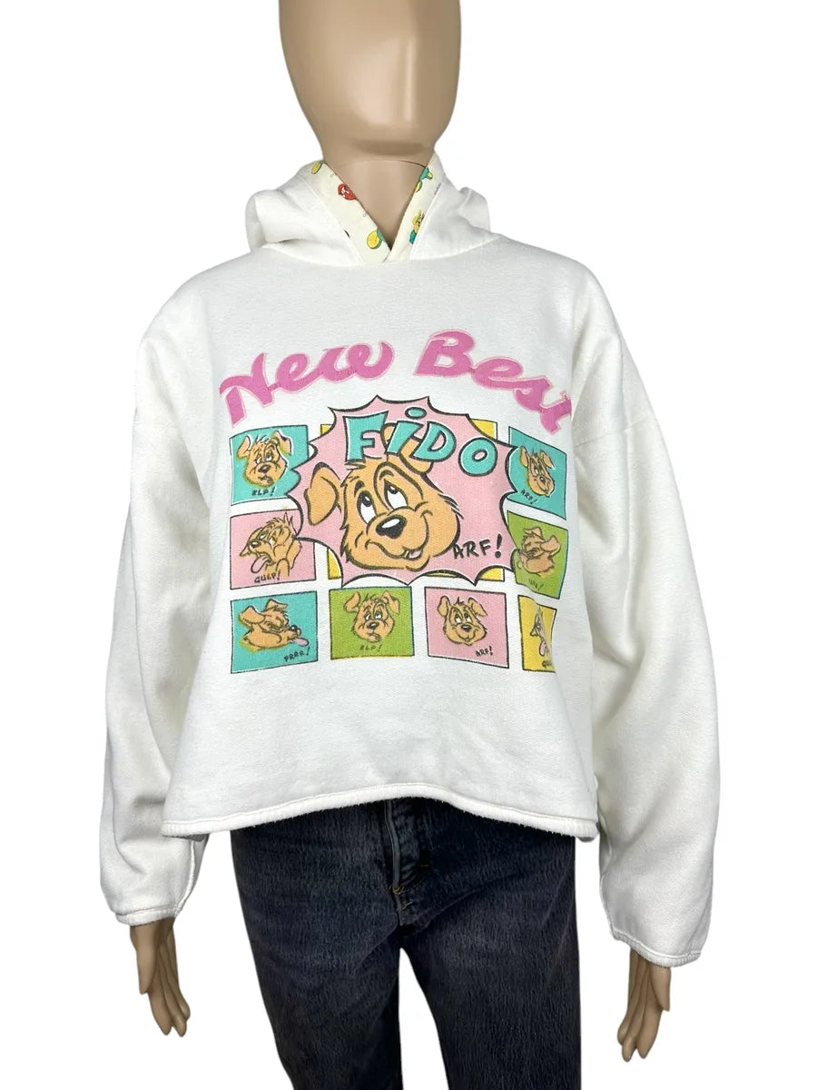 Felpa da donna con cappuccio anni 90