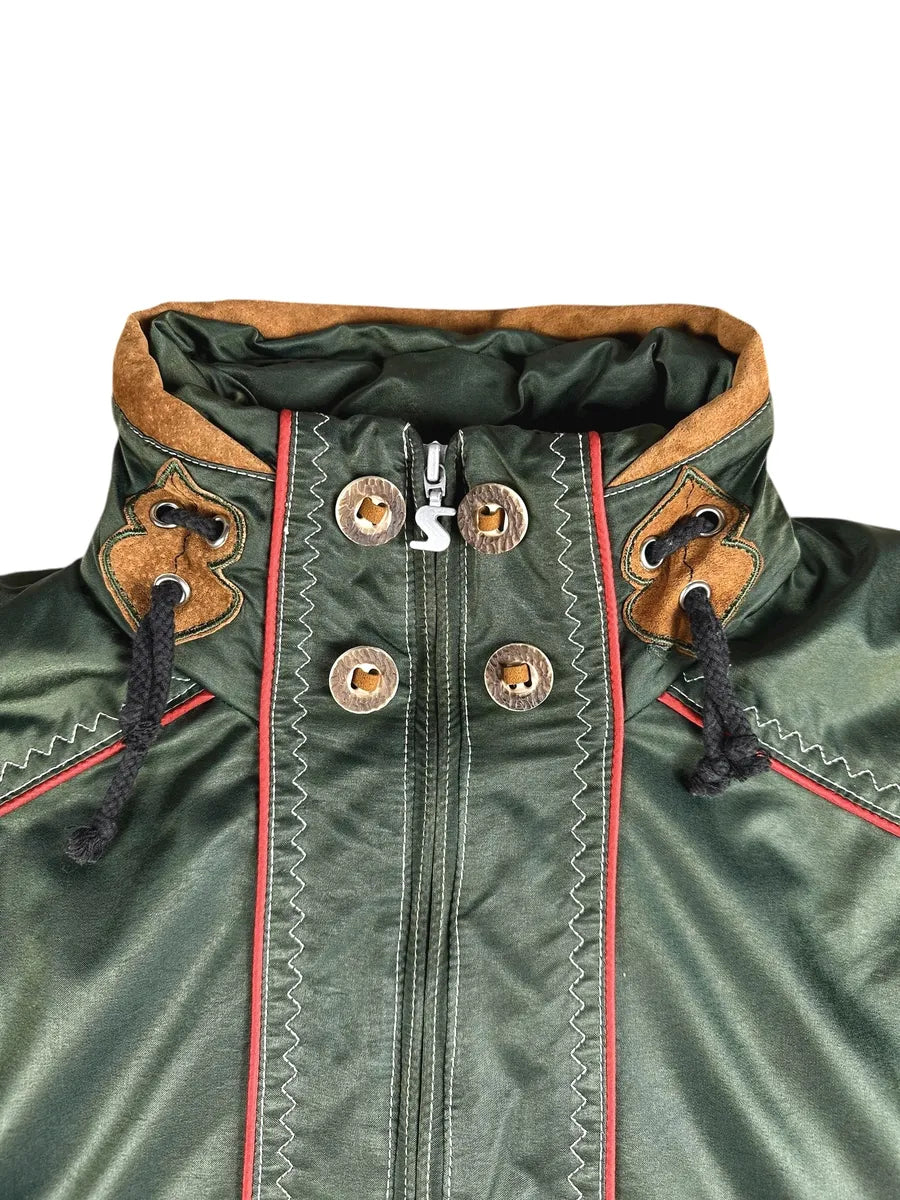 Giubbotto vintage da uomo verde firmato Sportalm