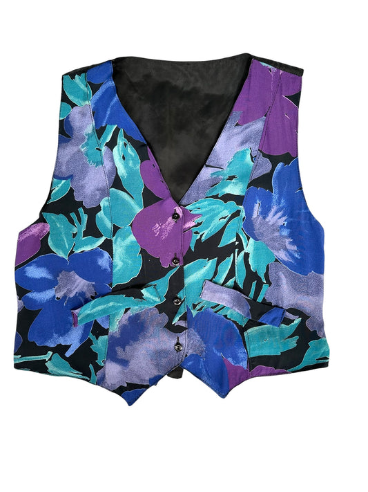 Gilet leggero da donna a fantasia floreale
