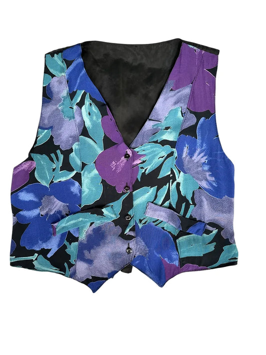 Gilet leggero da donna a fantasia floreale
