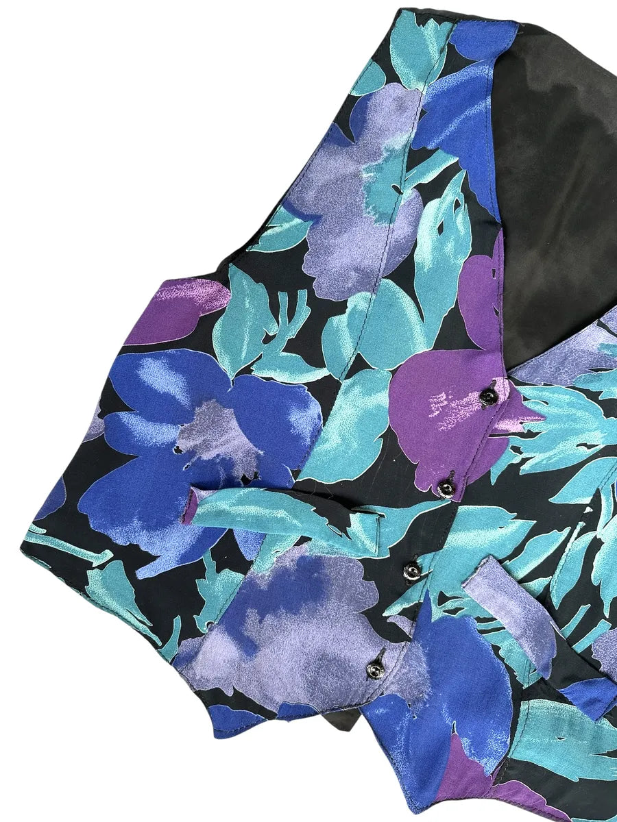 Gilet leggero da donna a fantasia floreale