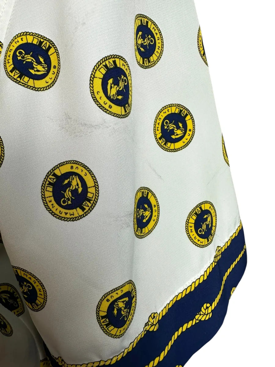 Camicia da donna vintage con fantasia nautica
