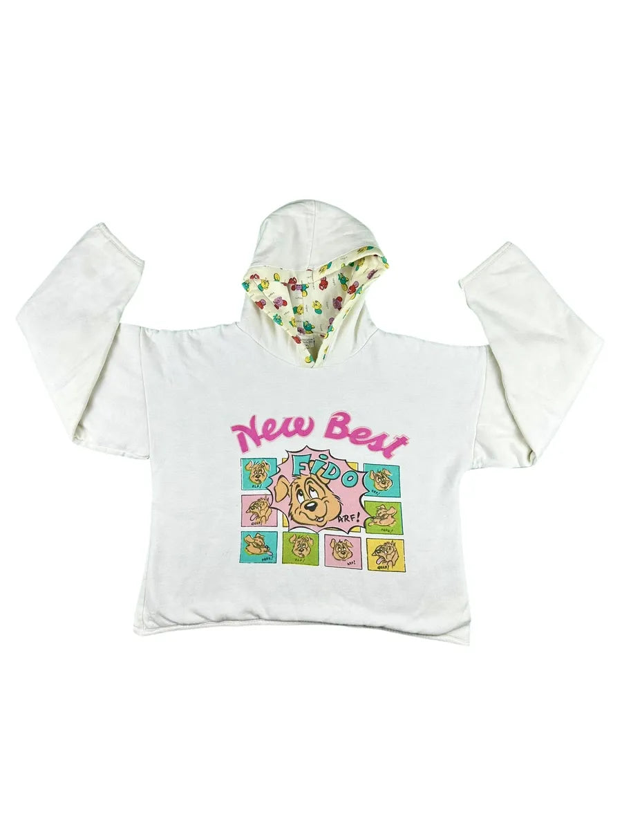 Felpa da donna con cappuccio anni 90