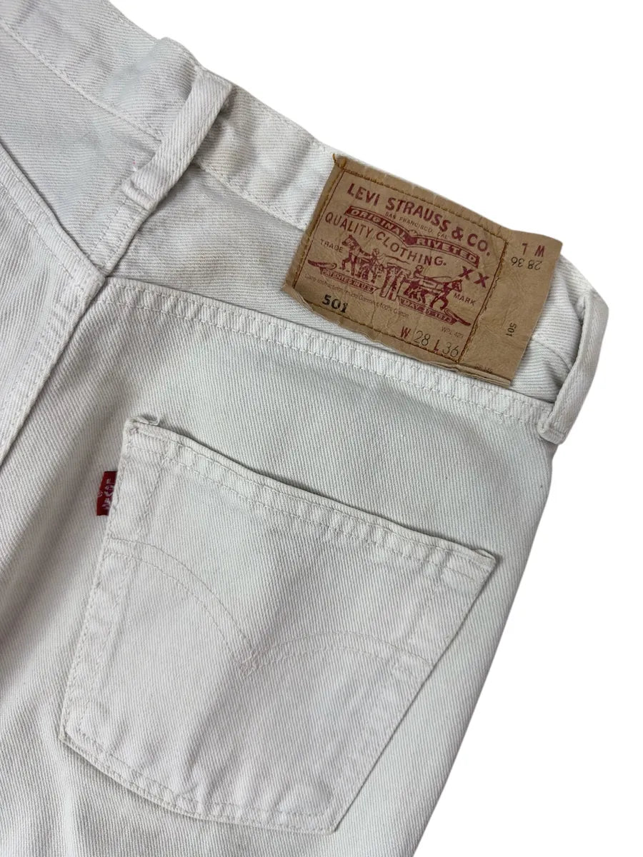 Jeans Levi's 501 panna da donna