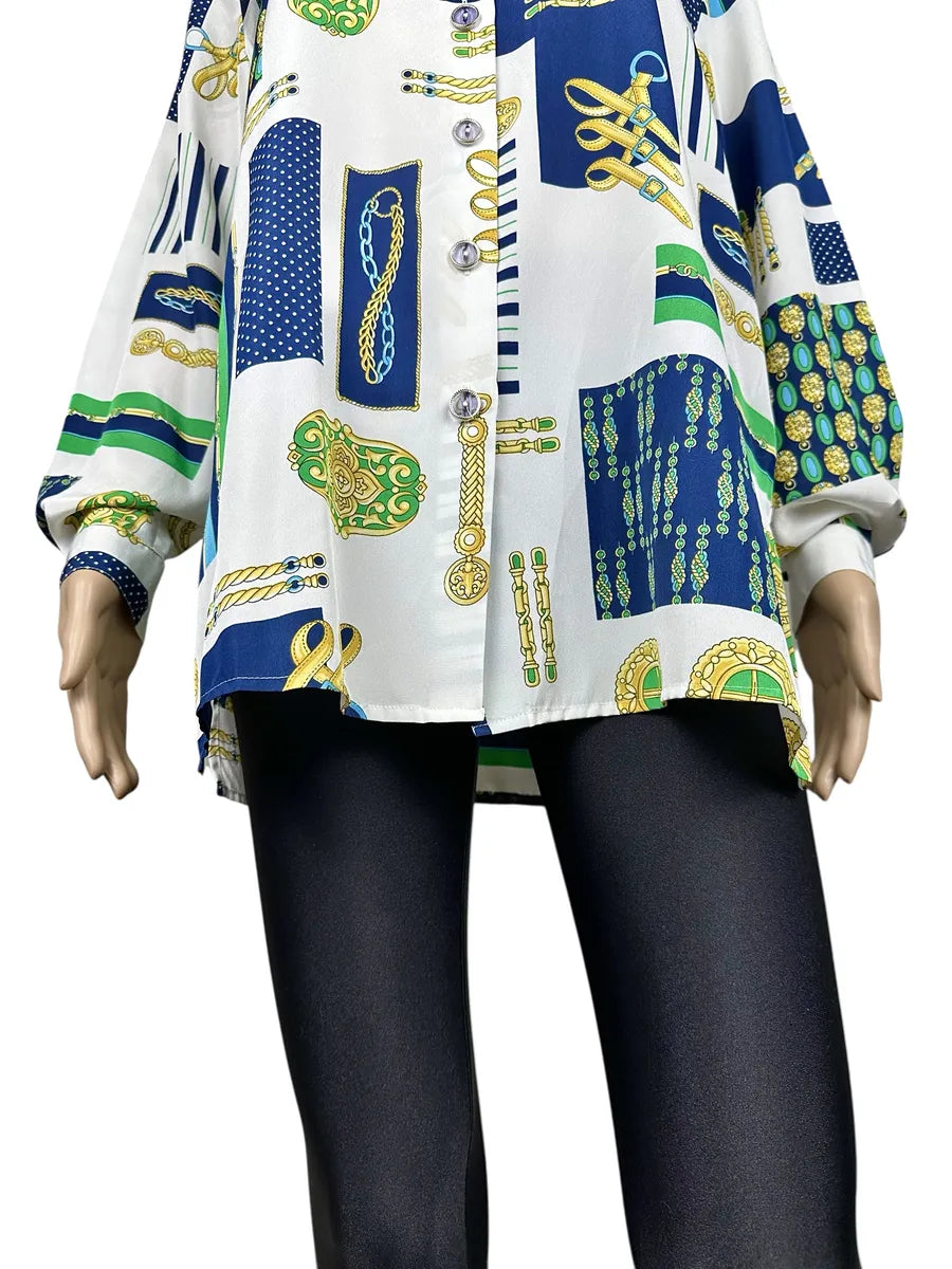 Camicia da donna a fantasia vintage