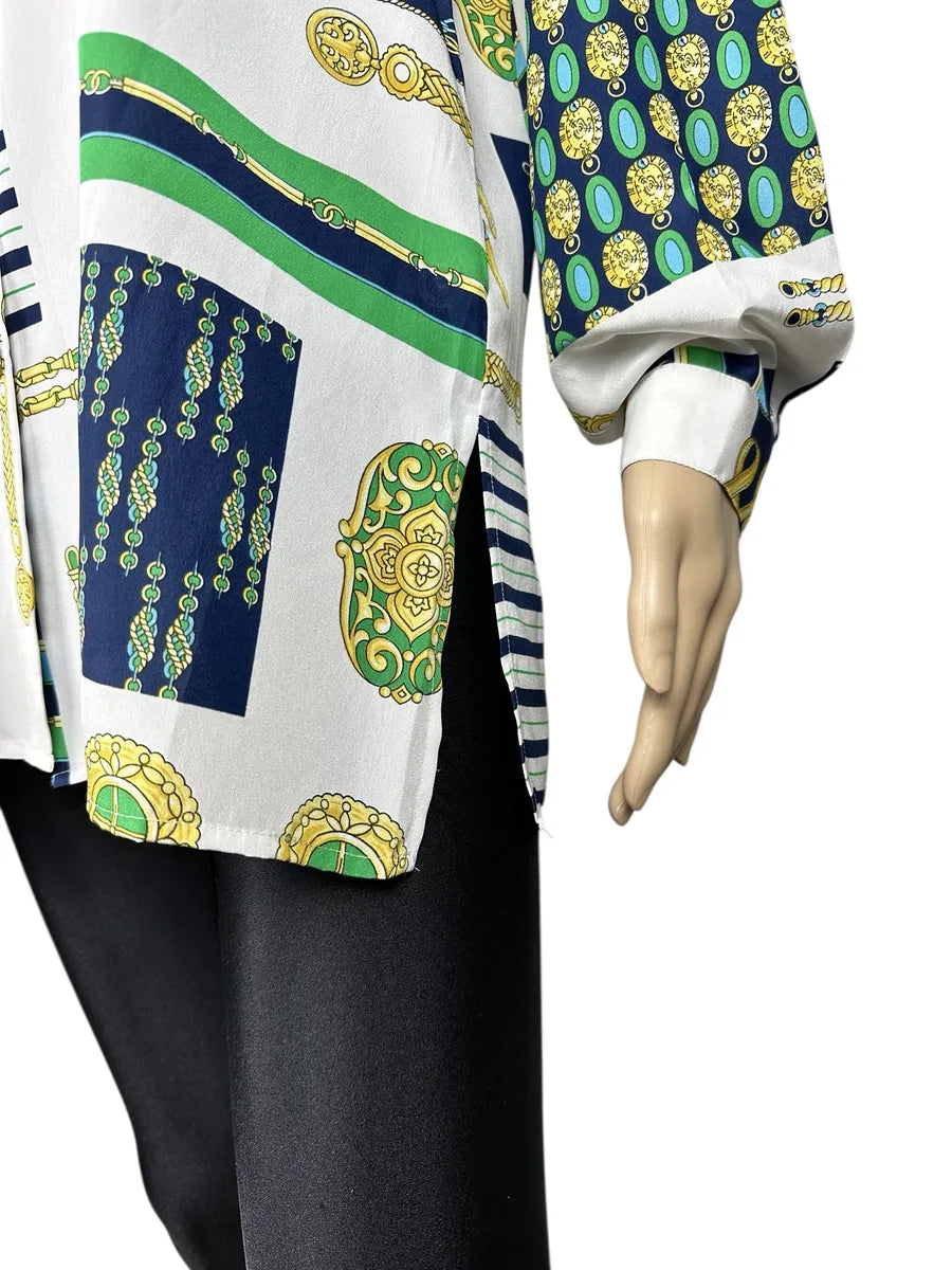 Camicia da donna a fantasia vintage