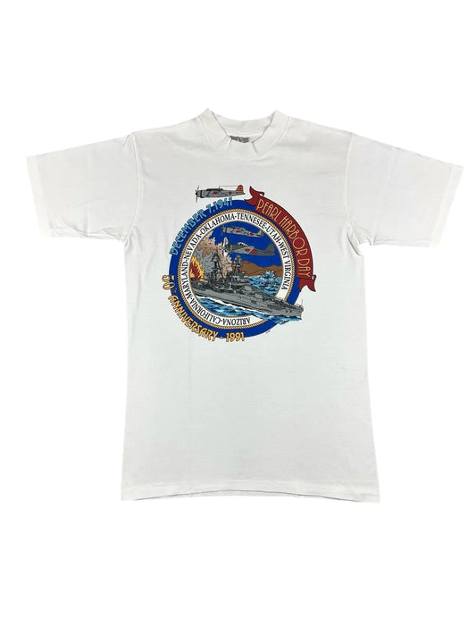 T-shirt vintage anni ’90 americana commemorativa Pearl Harbor