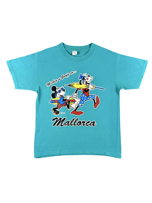 T-shirt vintage Disney Anni '90 "Topolino e Pippo a Maiorca"