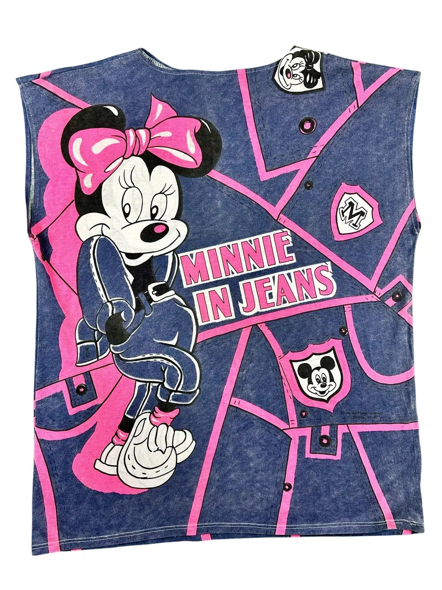 T-shirt vintage années 90 Disney « Minnie en jeans »