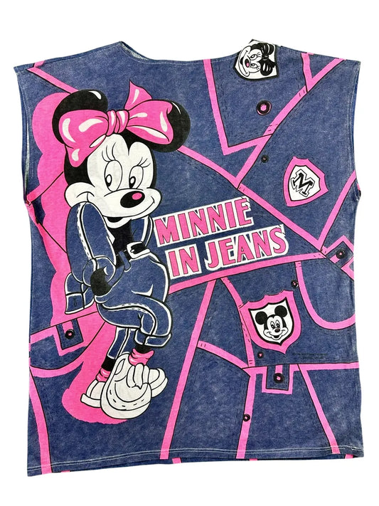 T-shirt vintage anni '90 Disney "Minnie in Jeans"