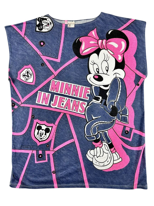 T-shirt vintage anni '90 Disney "Minnie in Jeans"