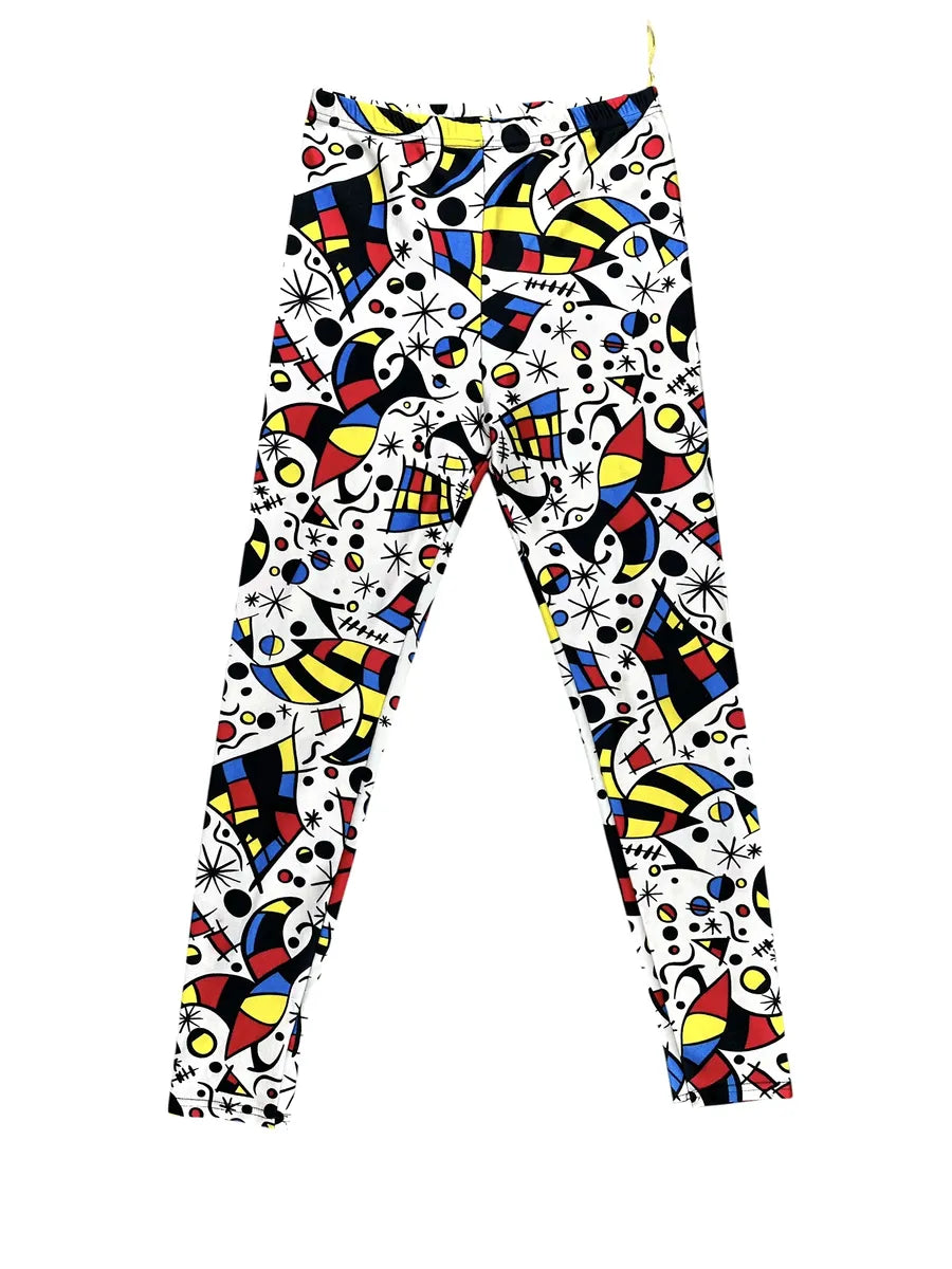 Legging vintage Rodeo avec imprimé abstrait style Joan Miró
