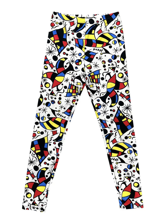 Leggings vintage Rodeo con grafica astratta stile Joan Miró