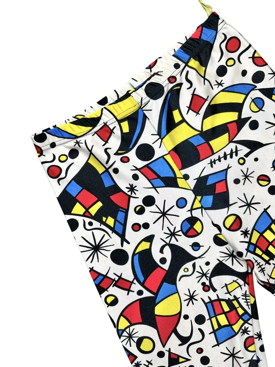 Legging vintage Rodeo avec imprimé abstrait style Joan Miró