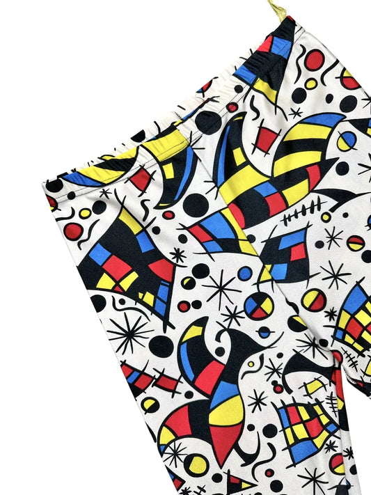 Leggings vintage Rodeo con grafica astratta stile Joan Miró