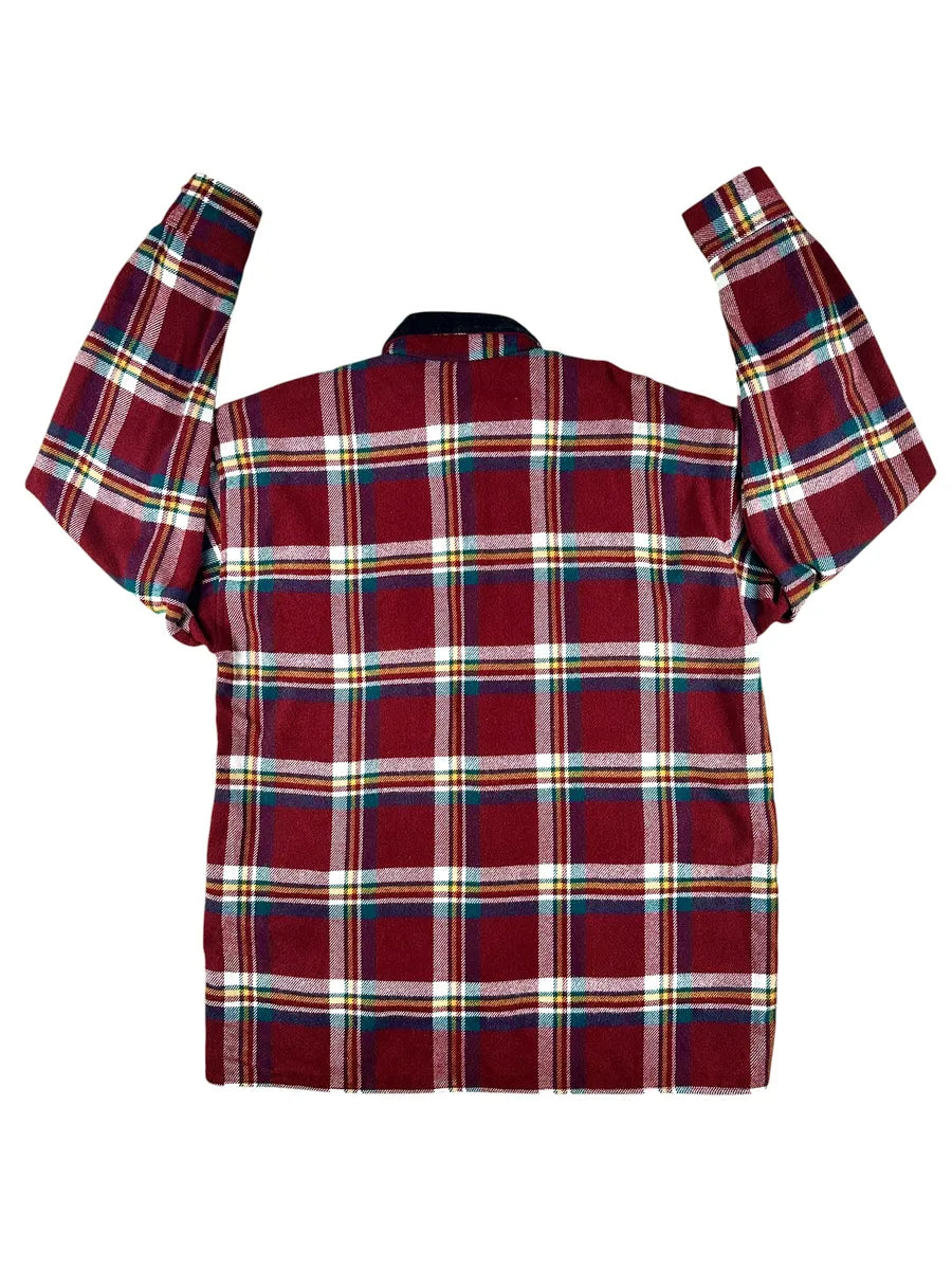 Camicia Uomo Vintage Pesante Artin Drys a Quadri Rosso e Nero - abbigliamento e vestiti vintage