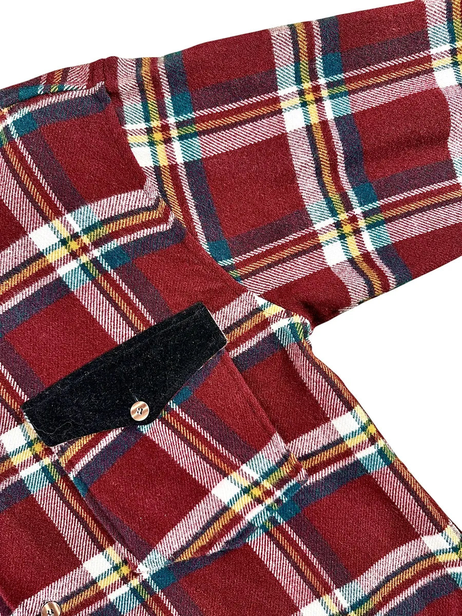 Camicia Uomo Vintage Pesante Artin Drys a Quadri Rosso e Nero - abbigliamento e vestiti vintage