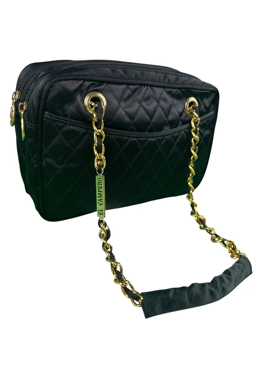 Borsa Vintage El Campero Trapuntata Nera a Spalla