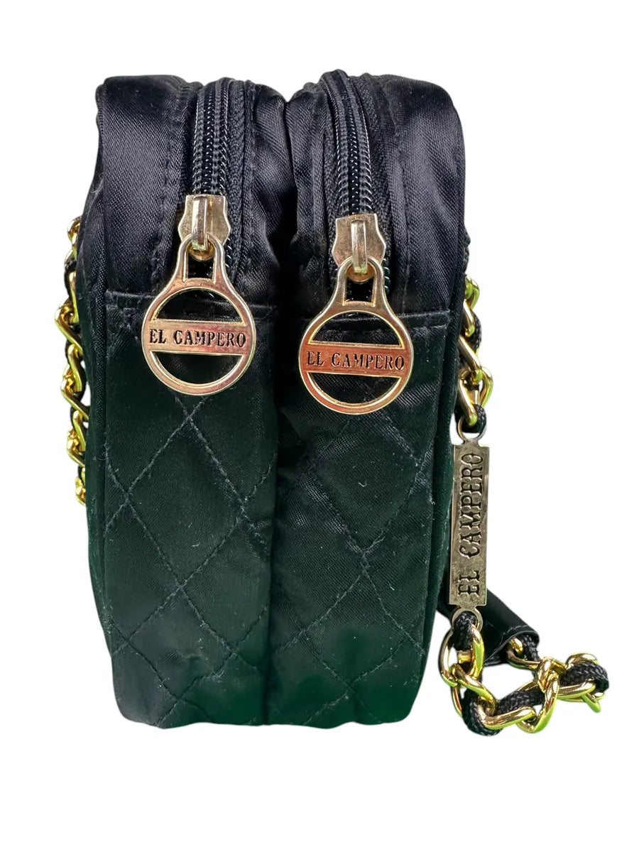 Borsa Vintage El Campero Trapuntata Nera a Spalla