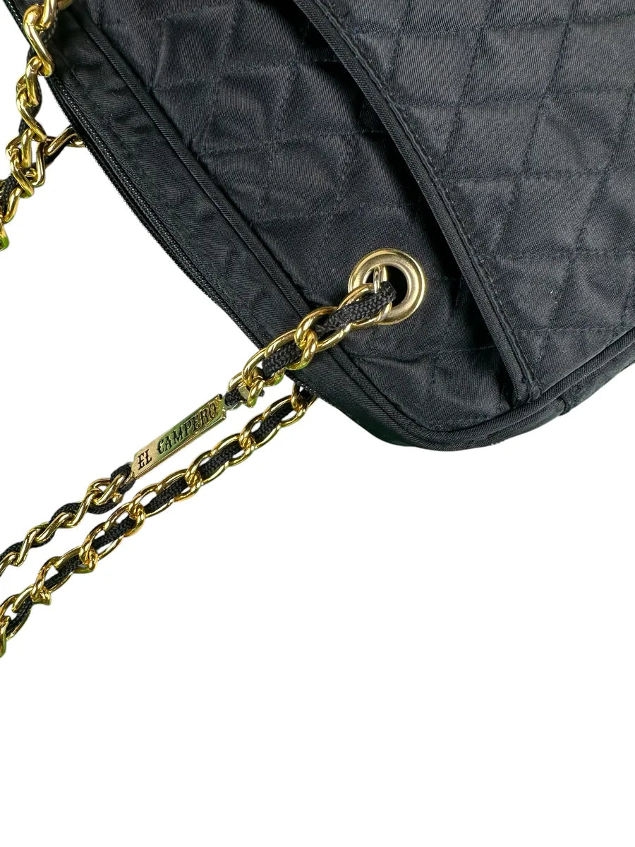 Borsa Vintage El Campero Trapuntata Nera a Spalla