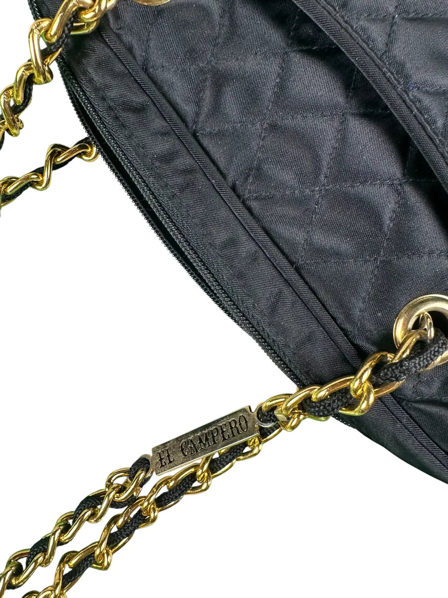 Borsa Vintage El Campero Trapuntata Nera a Spalla