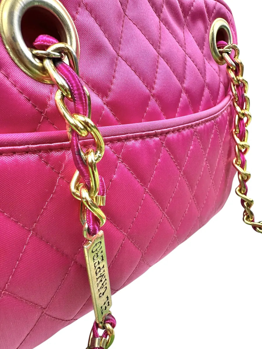 Borsa Vintage El Campero Trapuntata Fucsia a Spalla
