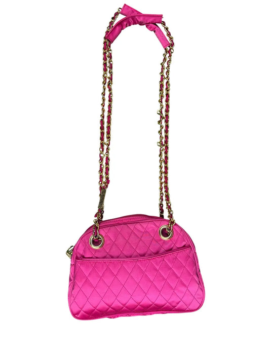 Borsa Vintage El Campero Trapuntata Fucsia a Spalla - abbigliamento e vestiti vintage